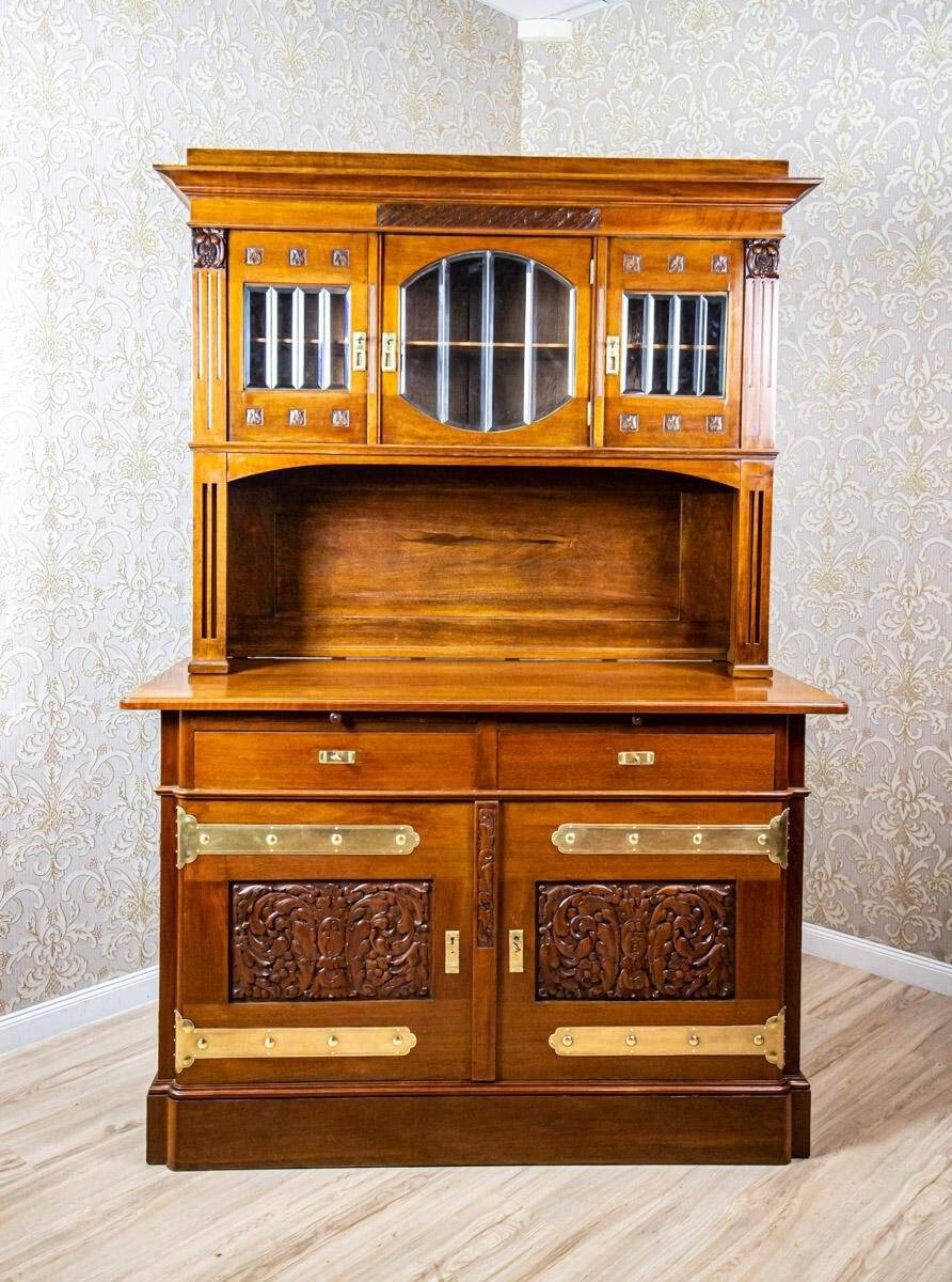 Antique Art Nouveau Palace Cupboard, 1890s