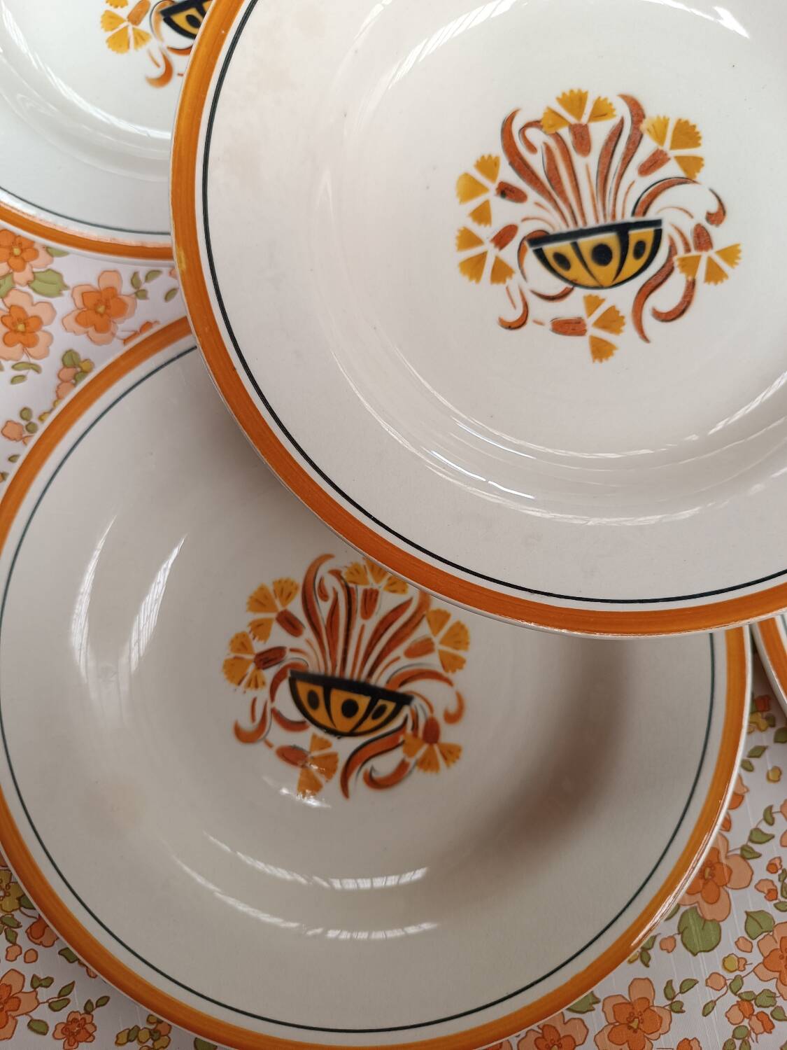 Ceramic soup plates