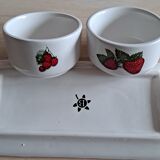 Jam tray and cups