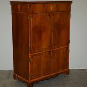 Wooden buffet TV in yew Abbey Craft Mid-Century Modern Sheraton details