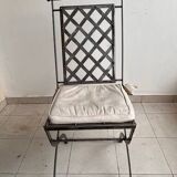 Set of 4 handcrafted steel chairs