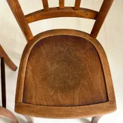 Pair of vintage Thonet style chairs
