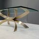 Vintage brass coffee table, 1970s