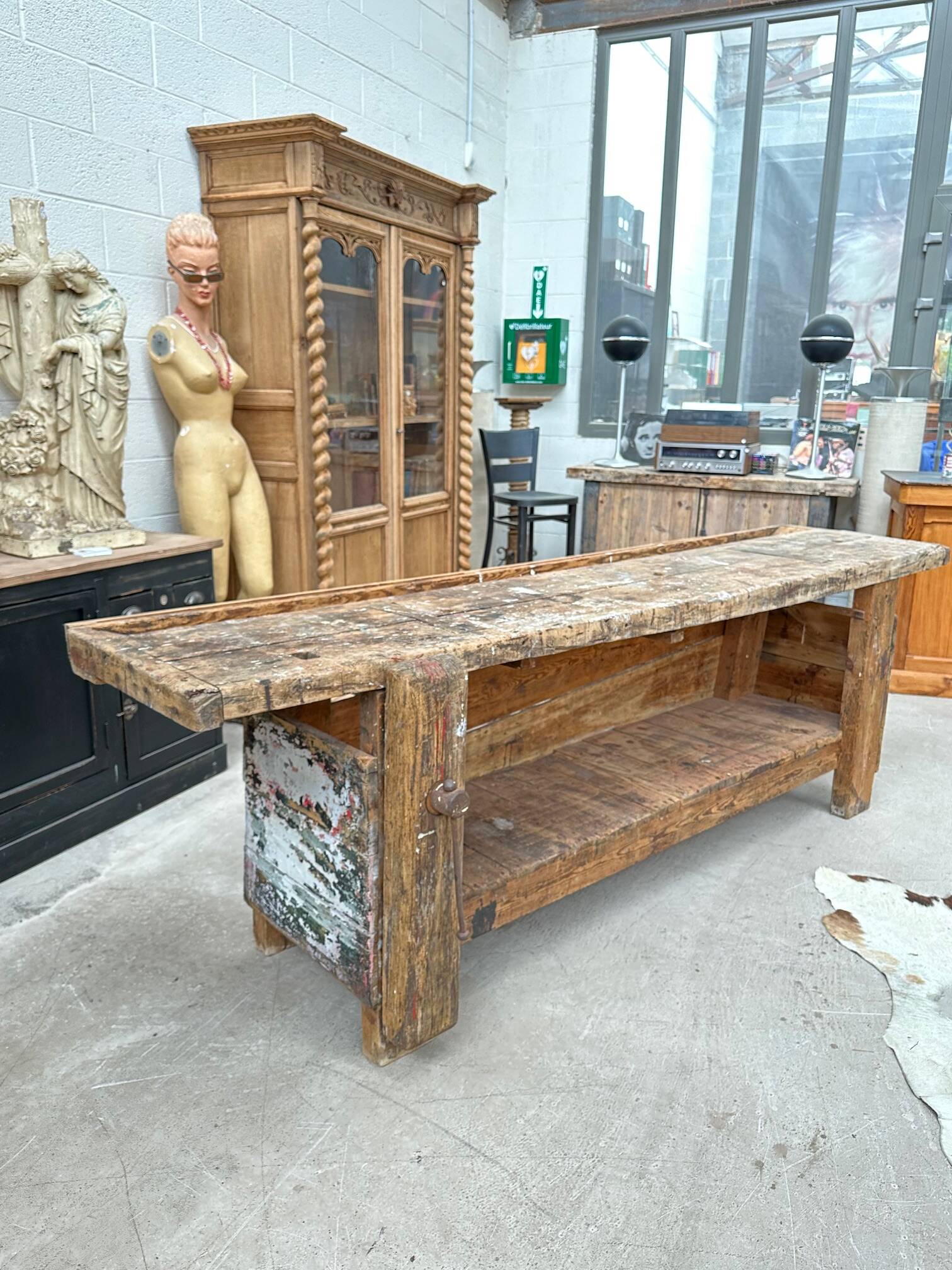 Artist's workbench, early 20th century