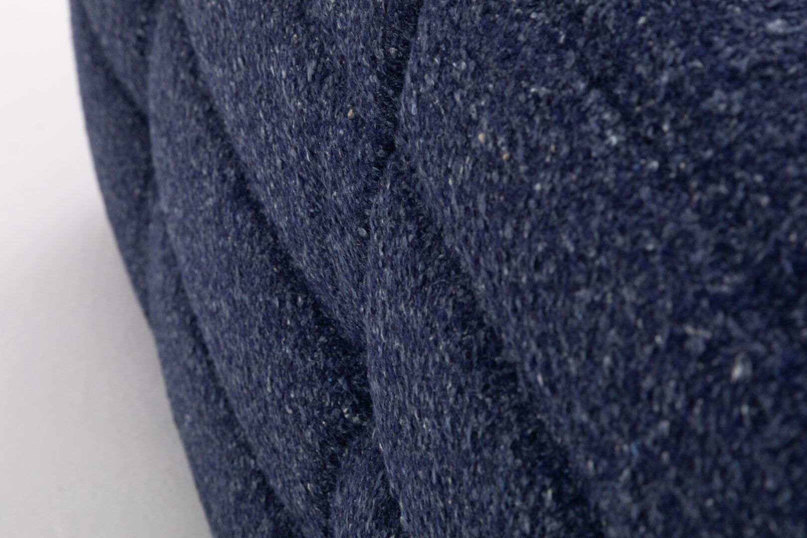 Togo three-seater sofa in dark blue boucle by Michel Ducaroy for Ligne Roset