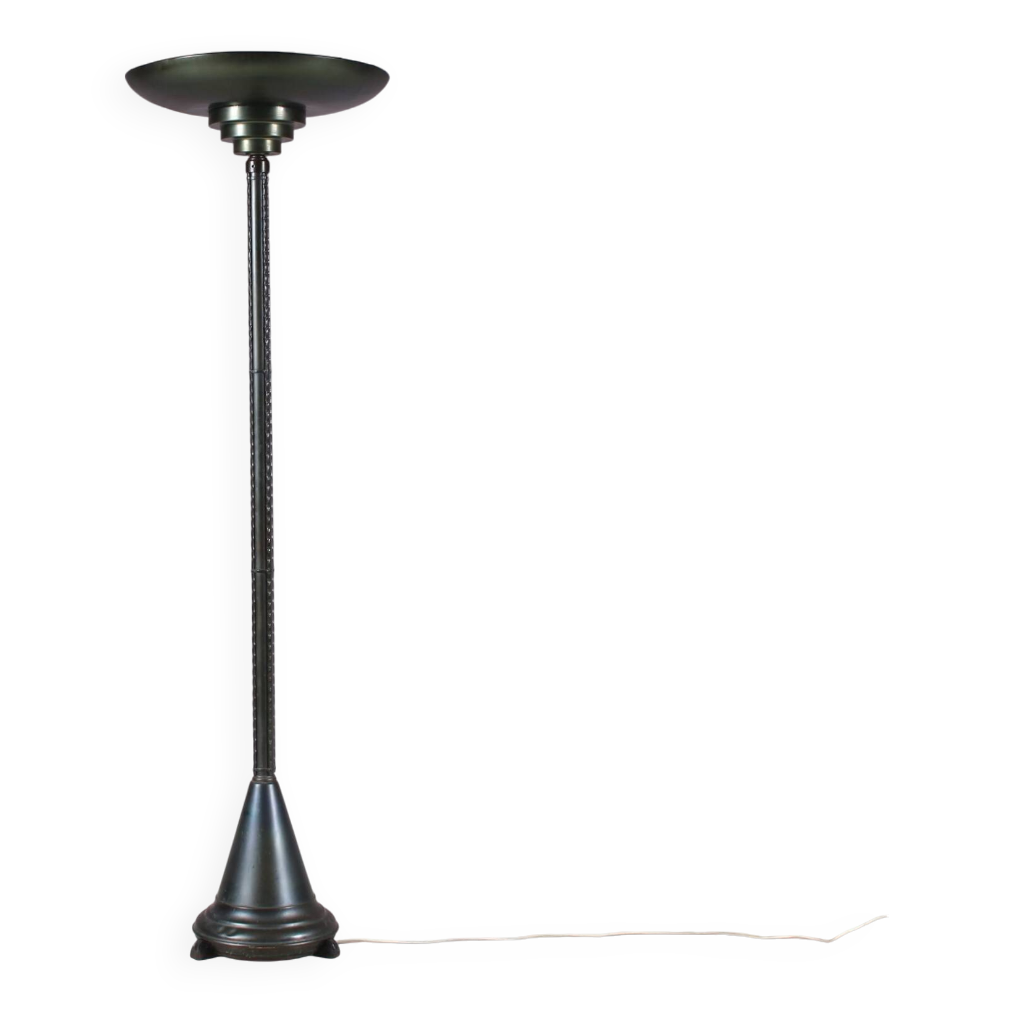 1930s Uplighter floor lamp in Amsterdamse School style, Netherlands