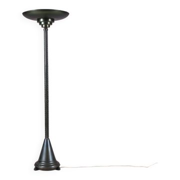 Lampadaire Uplighter des années 1930 de style École d'Amsterdam, Pays-Bas