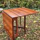 Table pliante Bendt Winge design scandinave 50-60 palissandre Kleppe