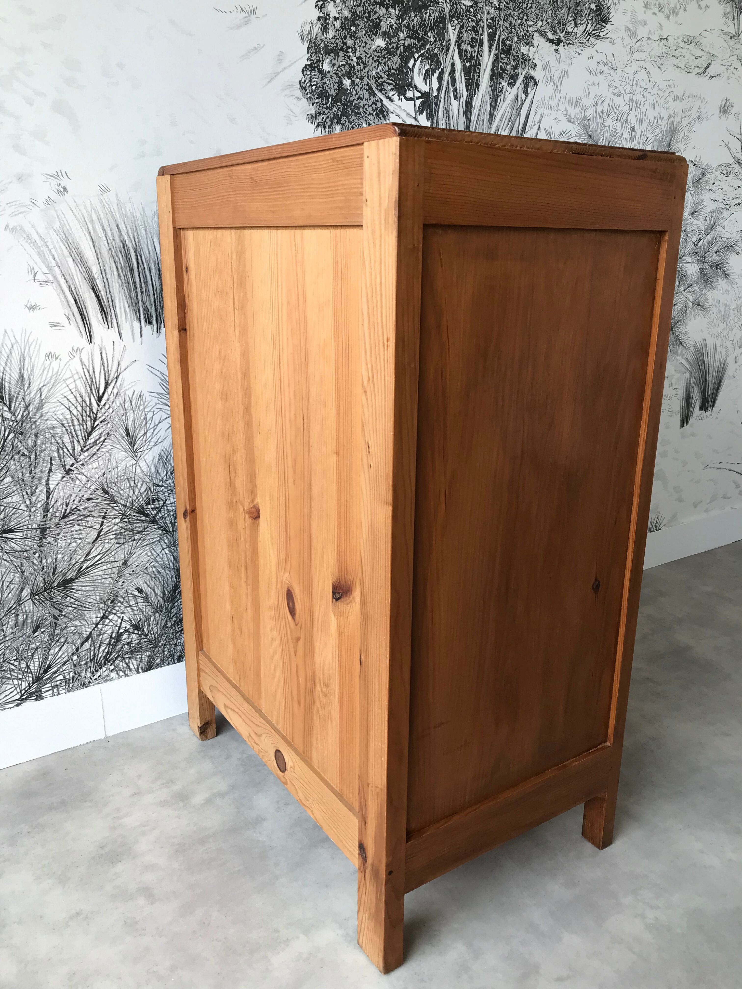 Solid wood sideboard 60's