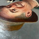 Table HSP L. NOIREAUT (1890-1960) "Laughing man drinking"