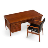 Freestanding Writing Desk by Ib Kofod Larsen for Faarup Møbelfabrik, Denmark 60s