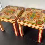 Pair of bedside or end table side tables