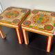 Pair of bedside or end table side tables
