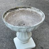 Jardinière coupe à fleurs pot ancien en pierre