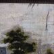 Antique landscape painting / framed oil painting of countryside landscape.