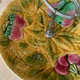 Plat en barbotine Sarreguemine