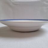 Blue Badonviller Art Deco Deep Dish