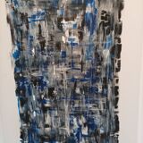 Abstract painting by decorator Erik Huet Alvarez