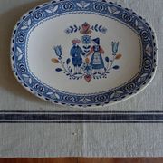 Oval plate Johnson Brothers "Hearts & Flowers"