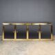 STYLISH 20thC BRASS & MIRRORED SIDEBOARD BY MICHEL PIGNERES c.1970