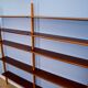 A Danish wall unit in teak and beech by William Watting for Scanflex, 1950s.