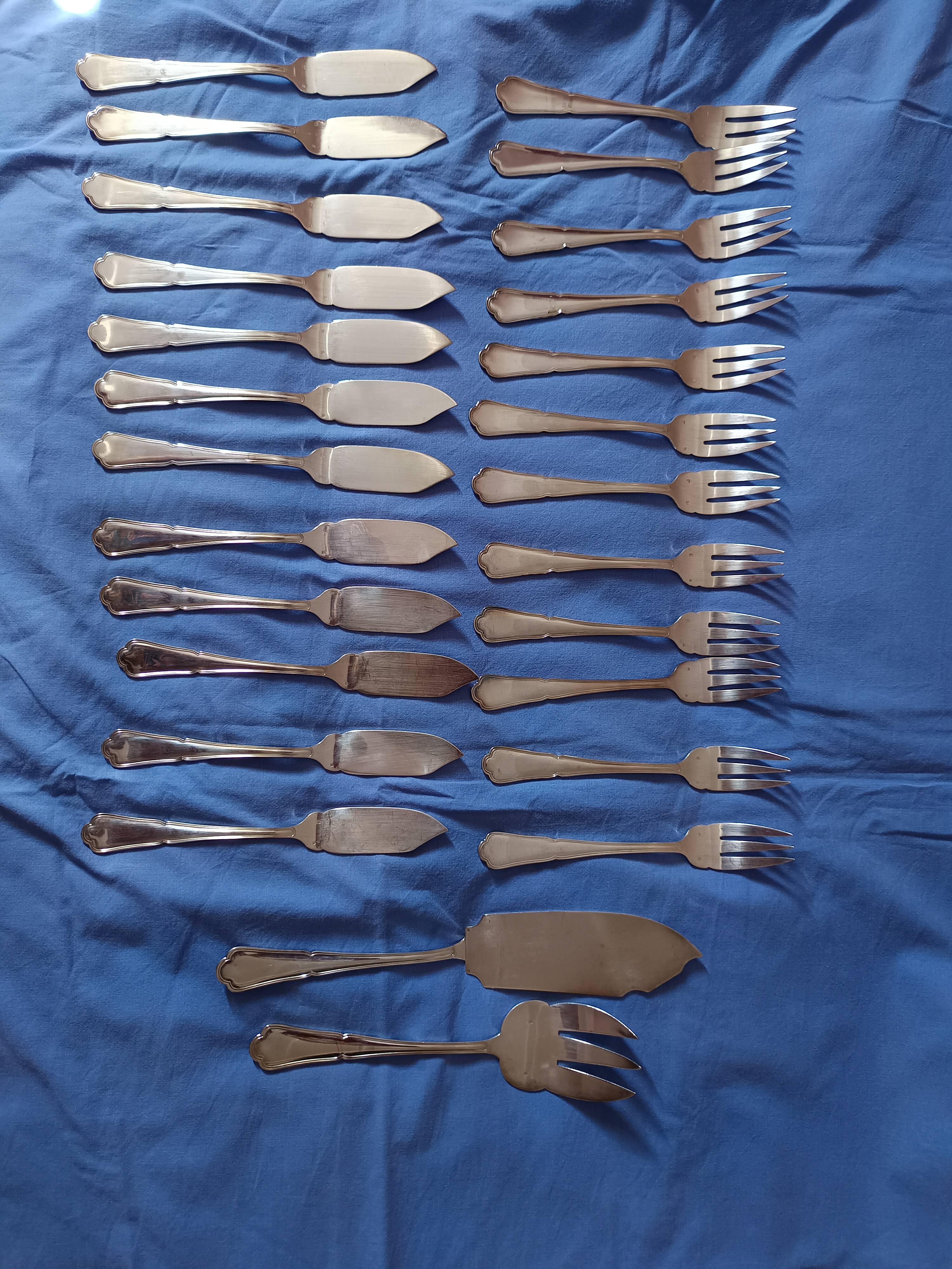 DIXI silver-plated fish service