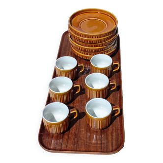 Lot 6 Tognana espresso cups and saucers