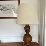 Lampe brutaliste XL en bois