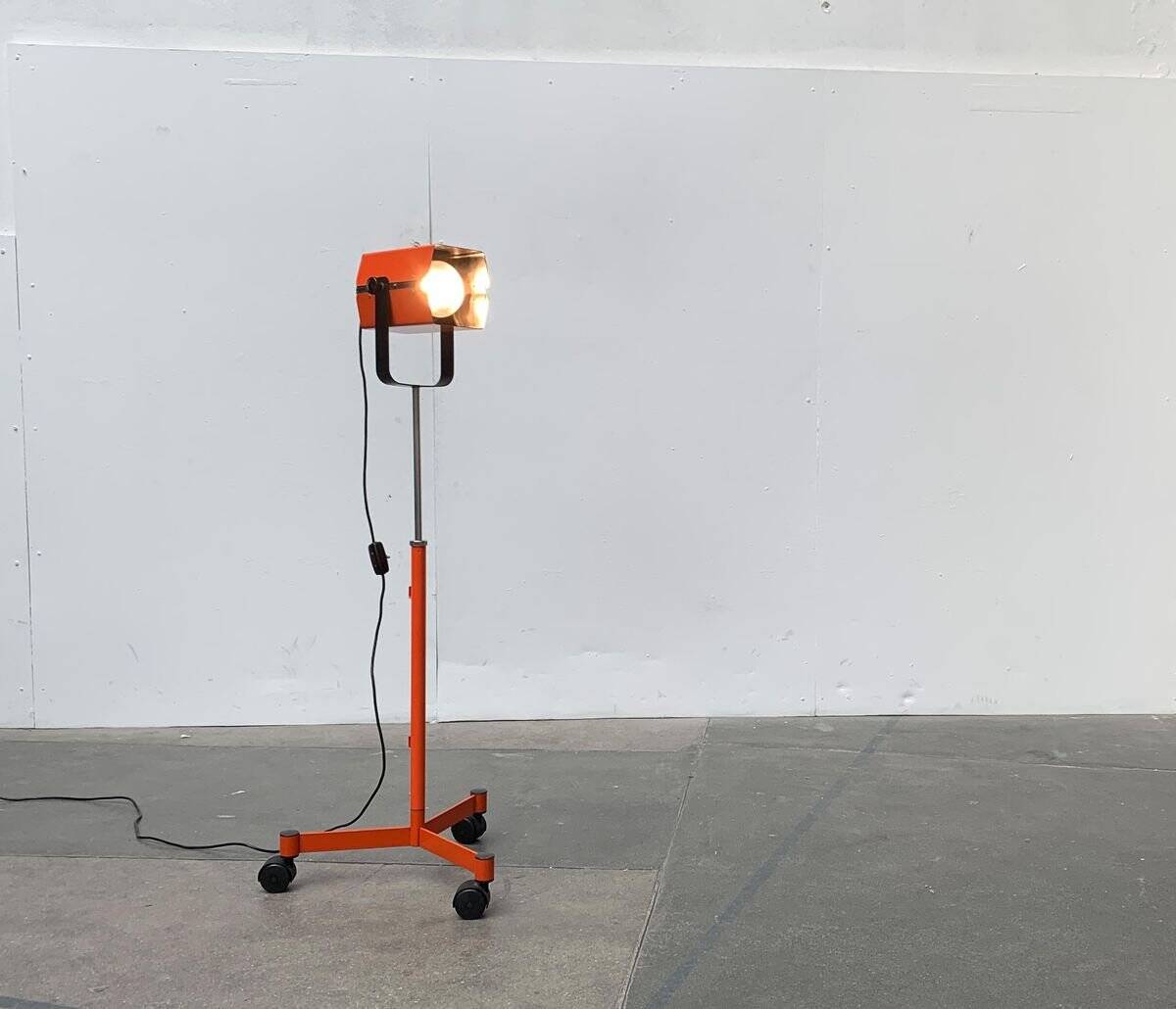 Vintage Swedish Space Age floor lamp by Alda.