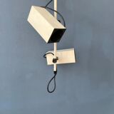 Vintage Philips beige downrod ceiling lamp