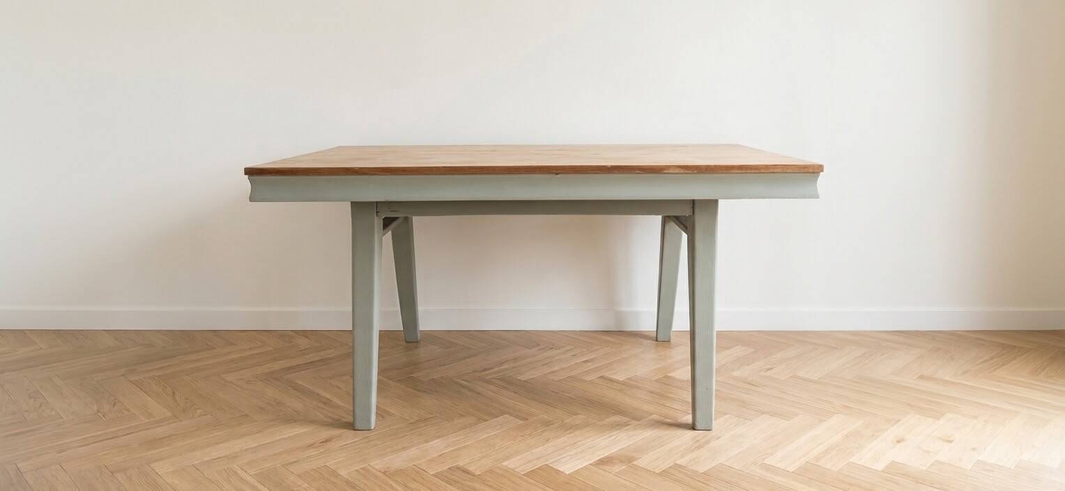 Retro wooden dining table