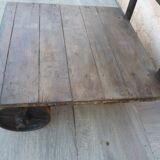 industrial trolley: coffee table