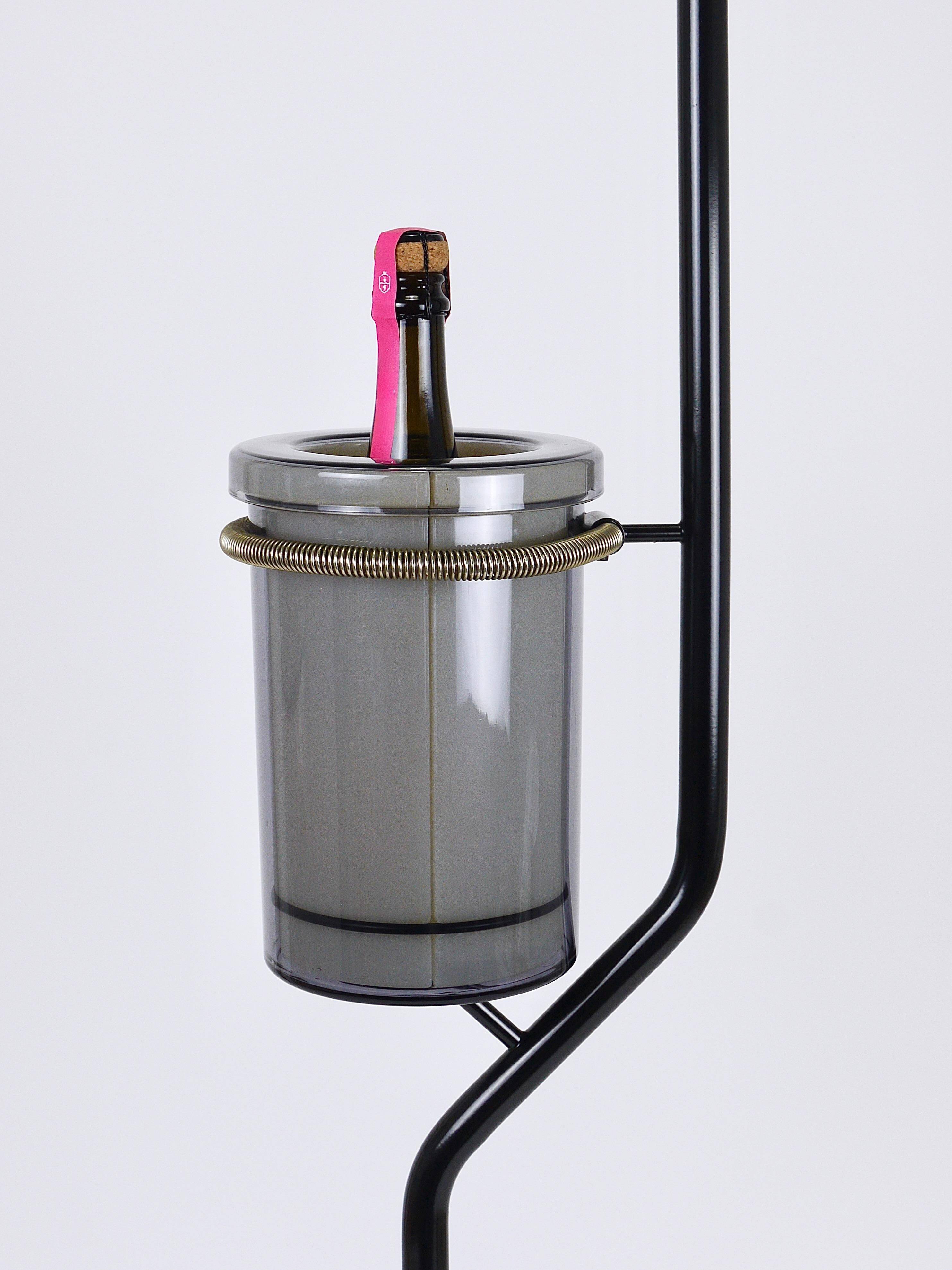 Achille Castiglioni Zanotta Servino Rafraîchisseur de Bouteilles, Seau à Glace, Italie, 1987