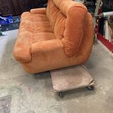 Vintage orange sofa bed
