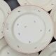 8 flat plates with earthenware seedings of multicolored florets