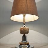 Living lamp in onyx and chromed metal from the 60s/70s