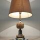Living lamp in onyx and chromed metal from the 60s/70s