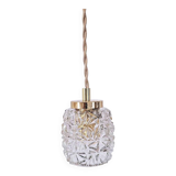 Vintage cut glass portable lamp