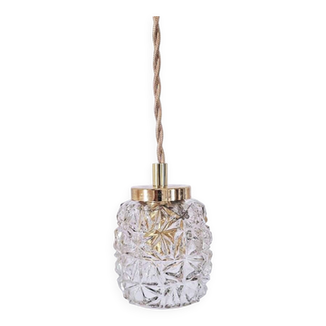 Vintage cut glass portable lamp