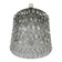 Pressed Crystal Glass Pendant Lamp with Tear Drop Pattern, Sweden, 1960s