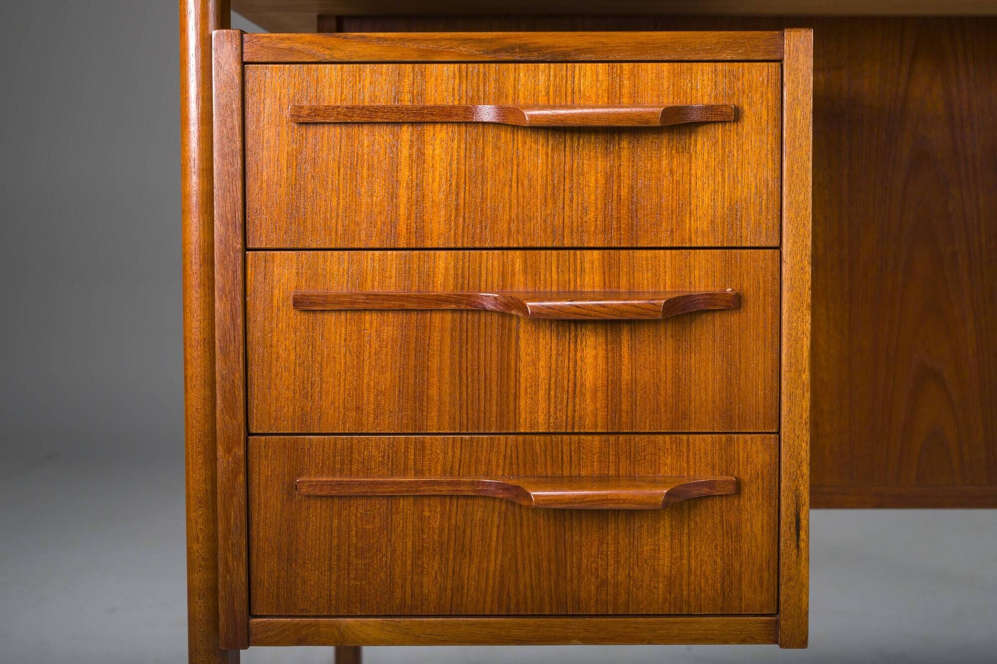 Danish Teak Boomerang Desk by Imha Mobelfabrik, 1970s