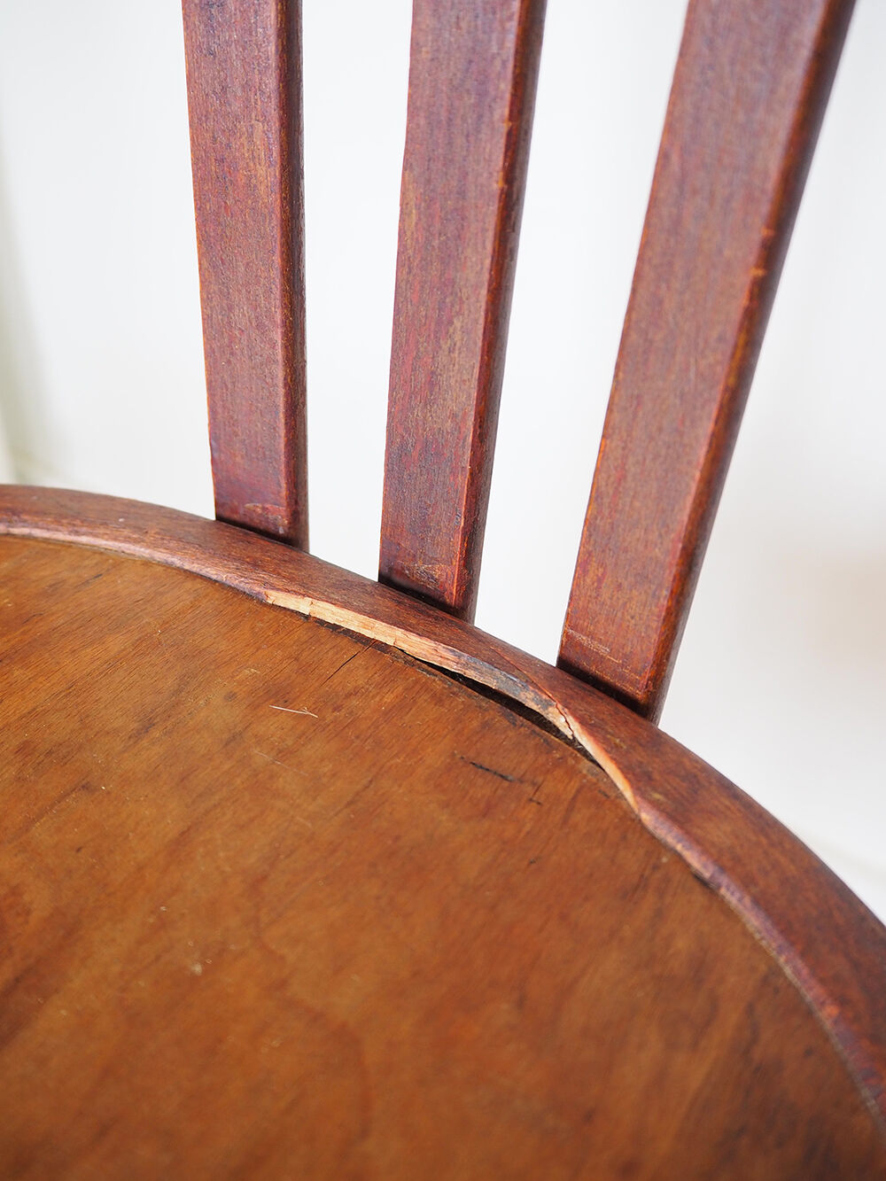 Set of wooden bistro chairs, vintage
