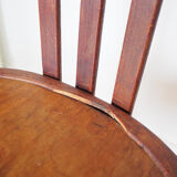 Set of wooden bistro chairs, vintage