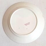 Set of 8 Terre de Fer plates with Eglantines motif, Diameter 22.5 cm