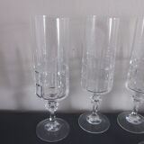 12 crystal champagne flutes