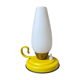 Bedside lamp vintage 60s tole enamelled opaline glass