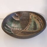 Swedish ceramic dish by Elsi Bourelius