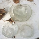 Apple salad and 6 cups