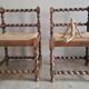 Pair of corner chairs with fireside