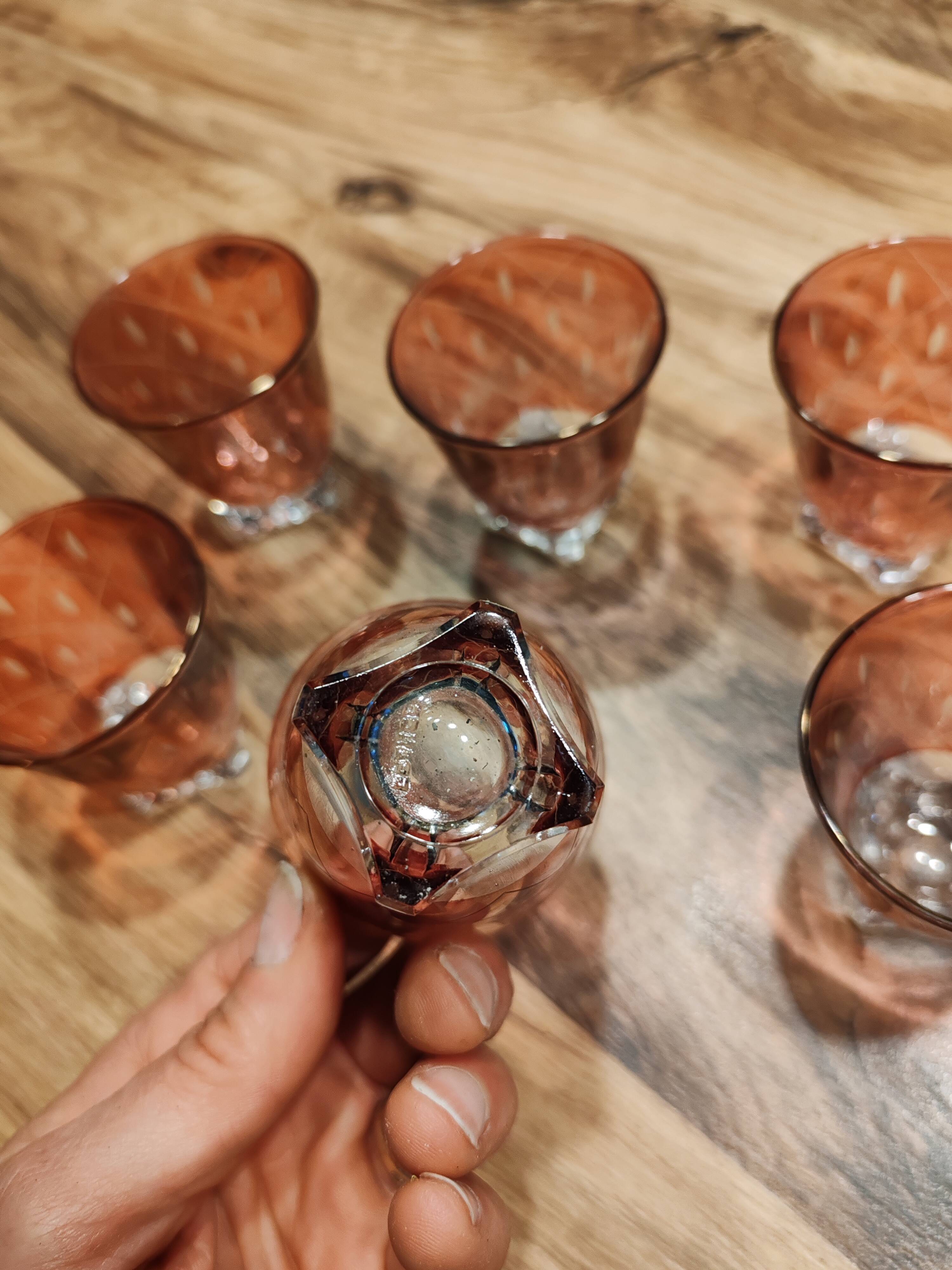 Vintage liqueur glasses